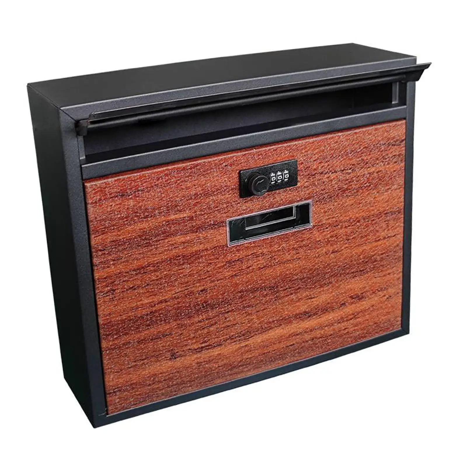 

Wall Mount Mailbox Letterbox Metal Premium, Easy to Install Practical Mail Box Decorative for Outside Front Door, Residential