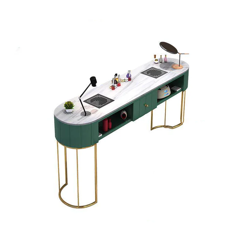 Japanese Design Nail Desk Multifunction Unique High Quality Aesthetic Nail Desk Premium Classic Table Ongle Nail Salon Furniture
