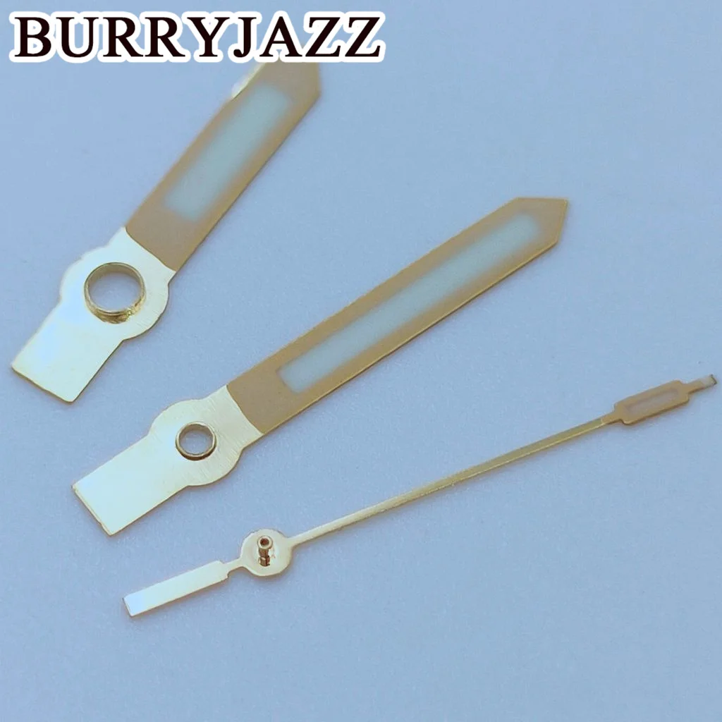 BURRYJAZZ NH35 NH36 NH38 7S26 7S36 4R35 4R36 Watch Hands Silver Gold Rose Gold Hands Green Luminous