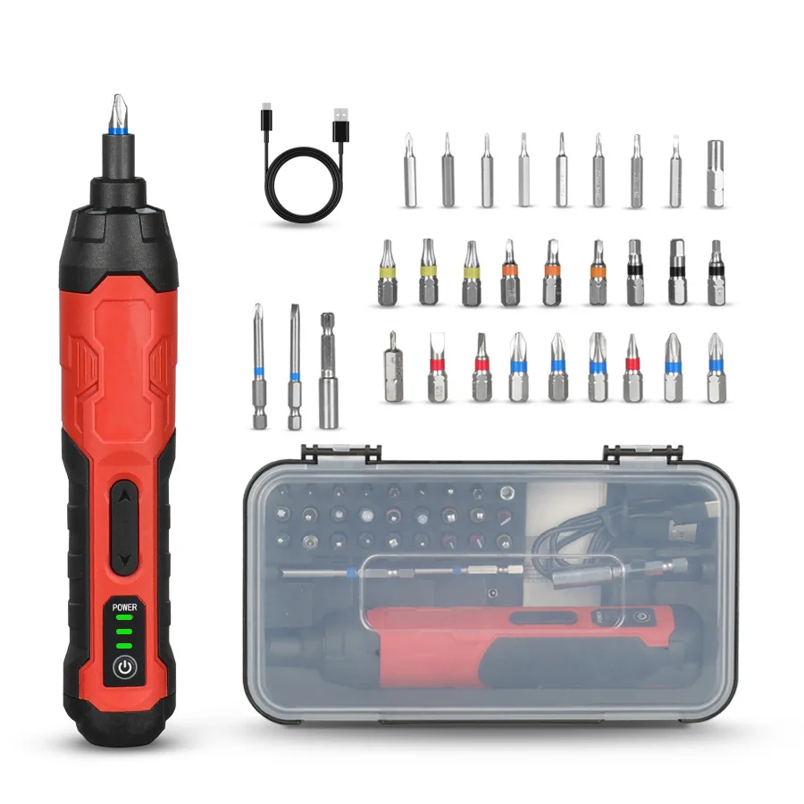 

Electric screwdriver Household high torque Electric screwdriver Multi-functional rechargeable straight shank screwdriver
