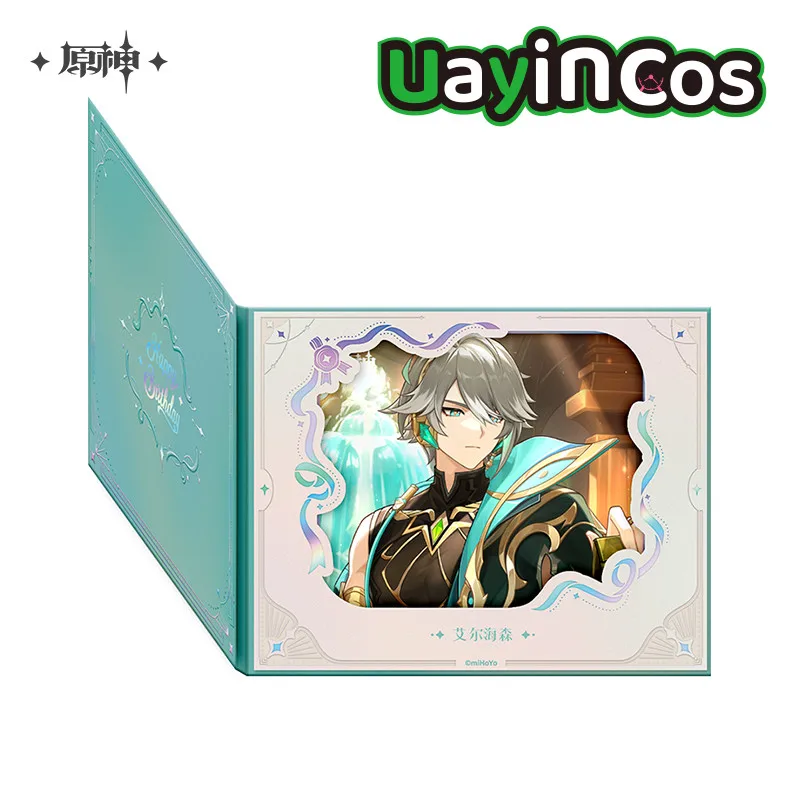 

Official Genshin Impact Wanderer Yelan Happy Birthday Series Shikishi Colored Paper Ornament Doll Accessories Anime Game Toy K