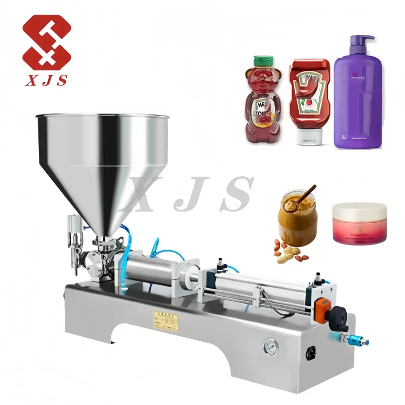 

Semi-Auto Cream Bean Paste Sauce Jam Ointment Honey Sugar Volumetric Piston Filler Pump Filling Machine For Thick Liquid