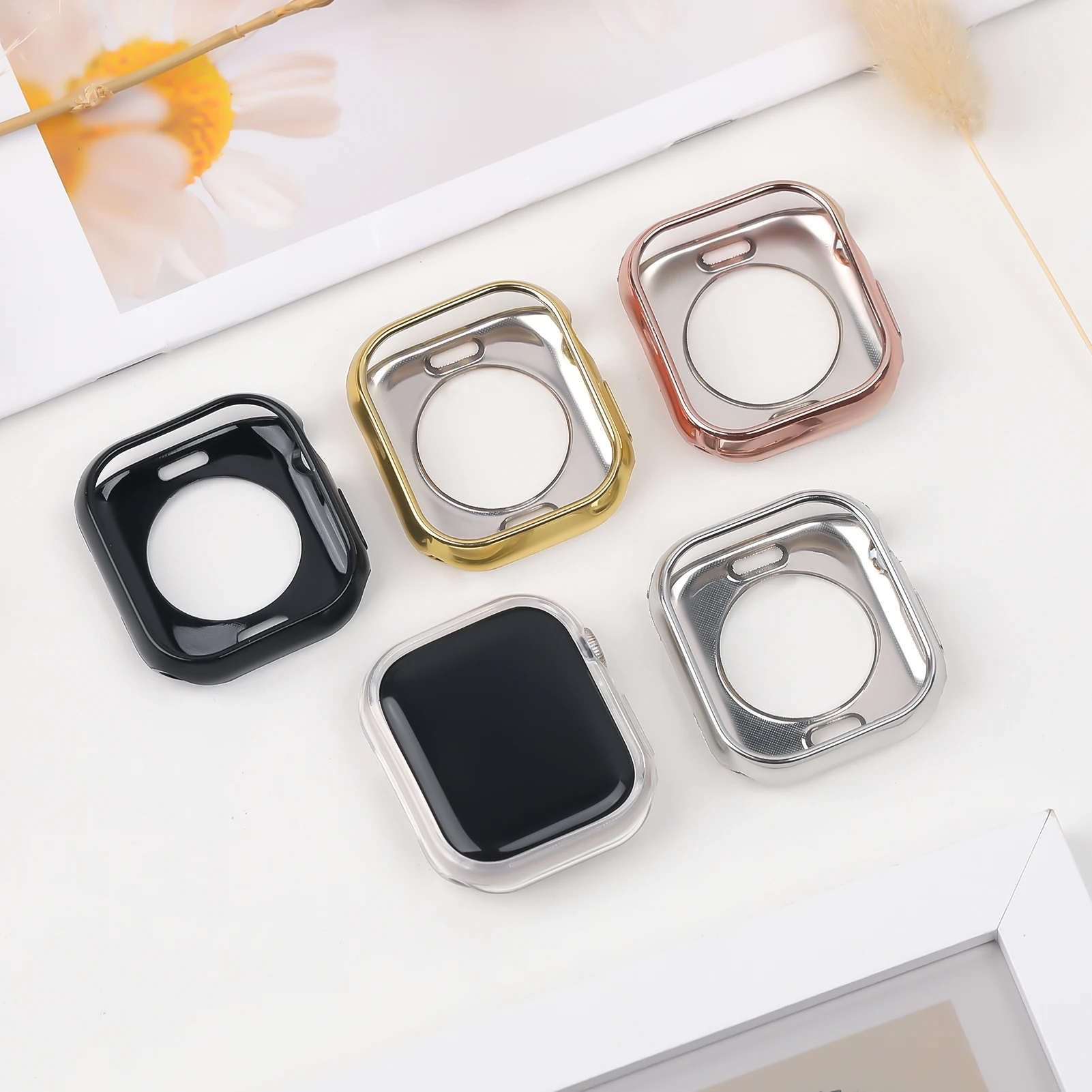 Hollow TPU Case For Apple Watch 10 46mm 42mm Accessories NO Screen Protector Soft Protective bumper Cover iWatch Series 11 46 mm