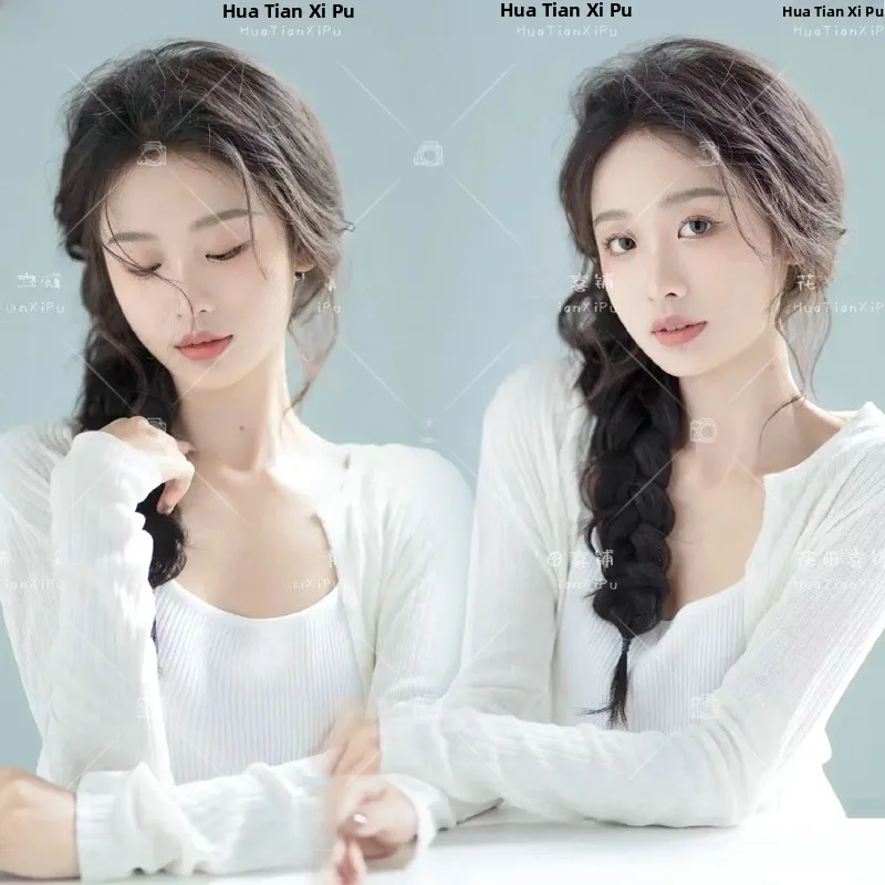 

Фотосессия в корейском стиле: Портрет милой девушки, художественная фотография, нежная одежда, новинка лета 2023