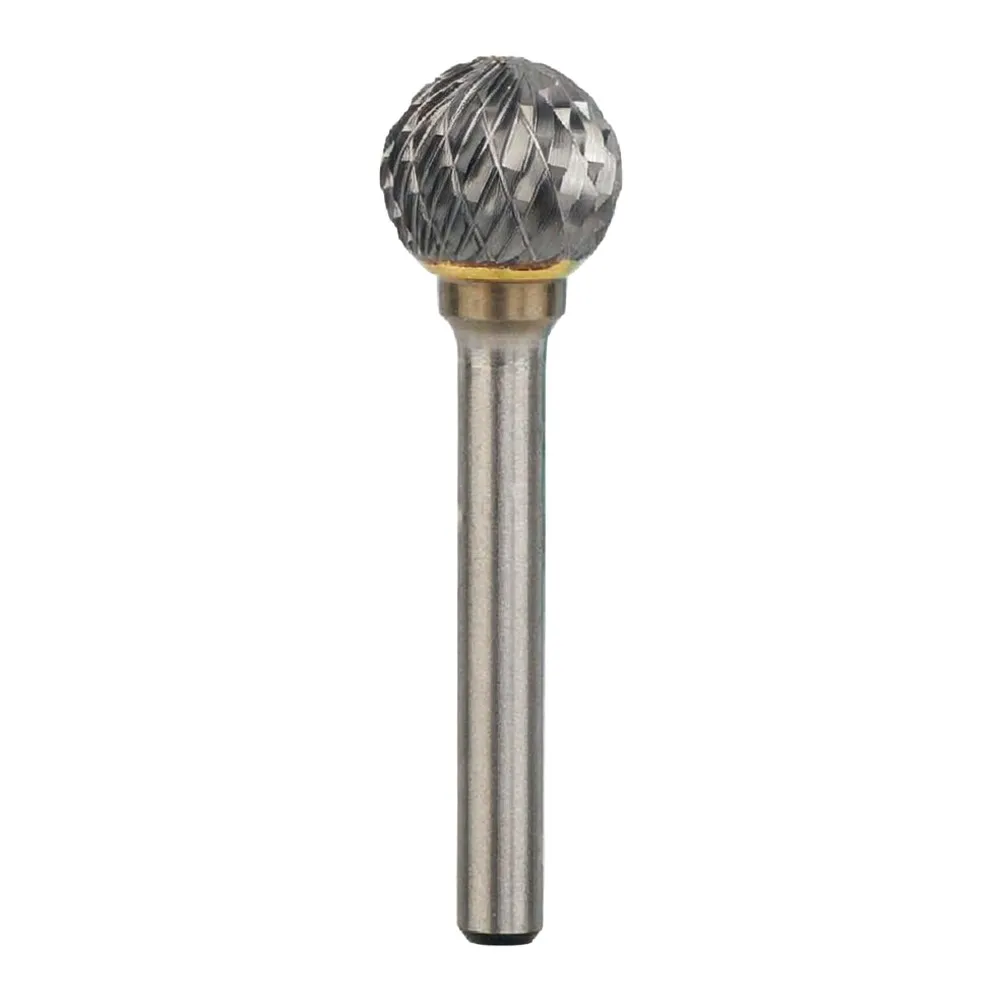 D-Shape 16mm Carbide Rotary File Ball Nose Tip for Efficient Chip Removal on Soft Materials and Non Ferrous Metals