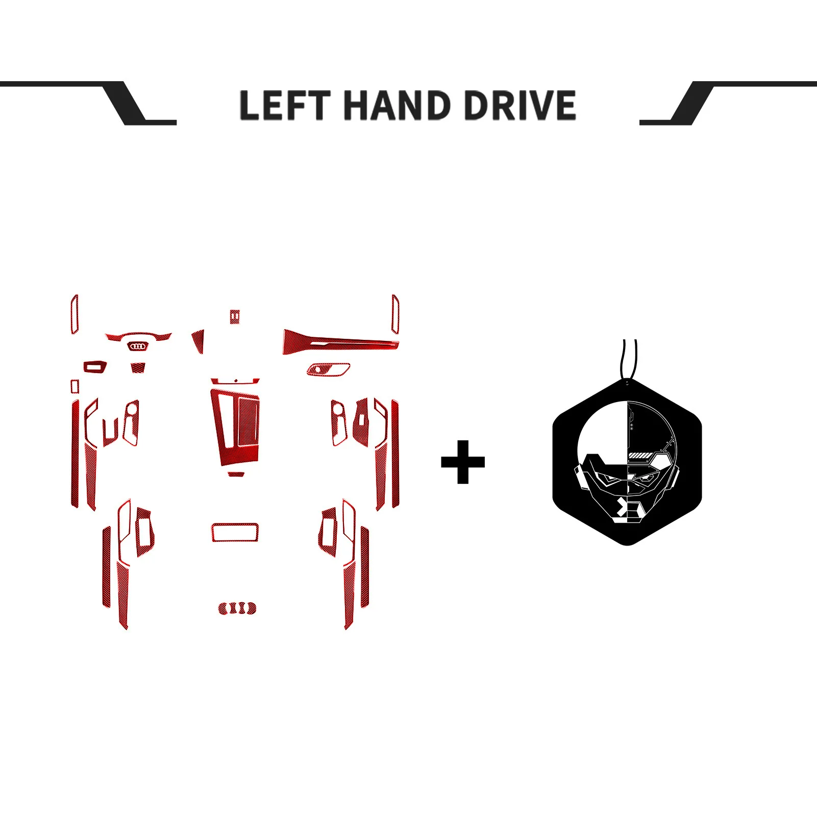 

Suitable for Audi A6LA7 carbon fiber central control instrument gear out of trend kit car interior modification accessories