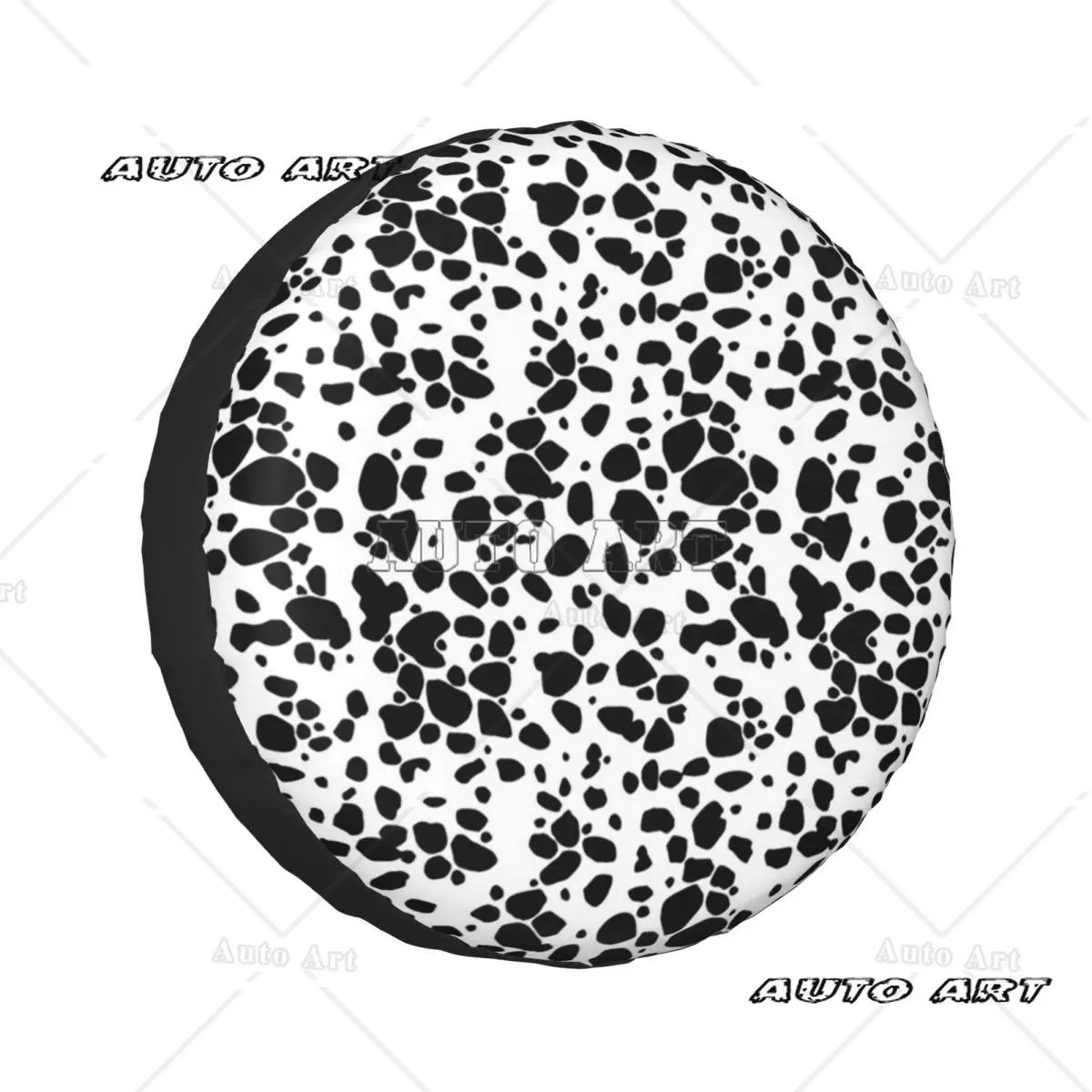 

Изготовленный на заказ чехол для запасного колеса с принтом далматинской собаки для защиты колес автомобиля, универсальный чехол для грузовика, кемпинга, путешествий