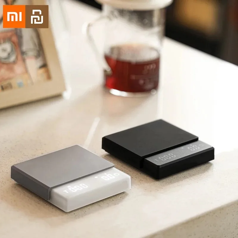 Xiaomi Youpin Kitchen Coffee Scale with Timer Rechargeable Digital Scale 0.1g High Precision 3 Modes Drip Espresso Scale Barista