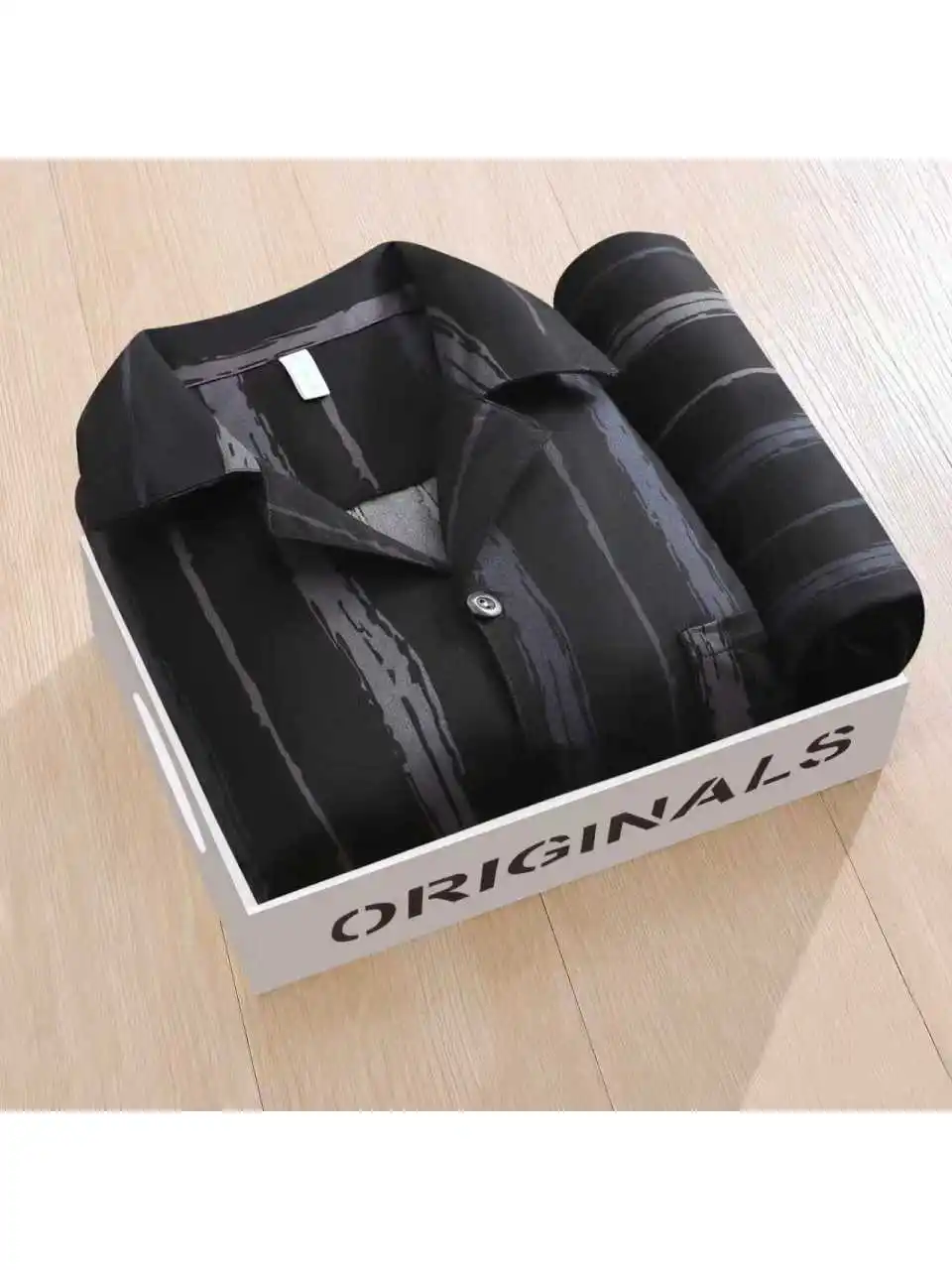

Men's Comfortable Long Sleeve Open Cardigan Sleepwear Thin Double Layer Home Clothes Spring Autumn High End Cotton Pyjamas