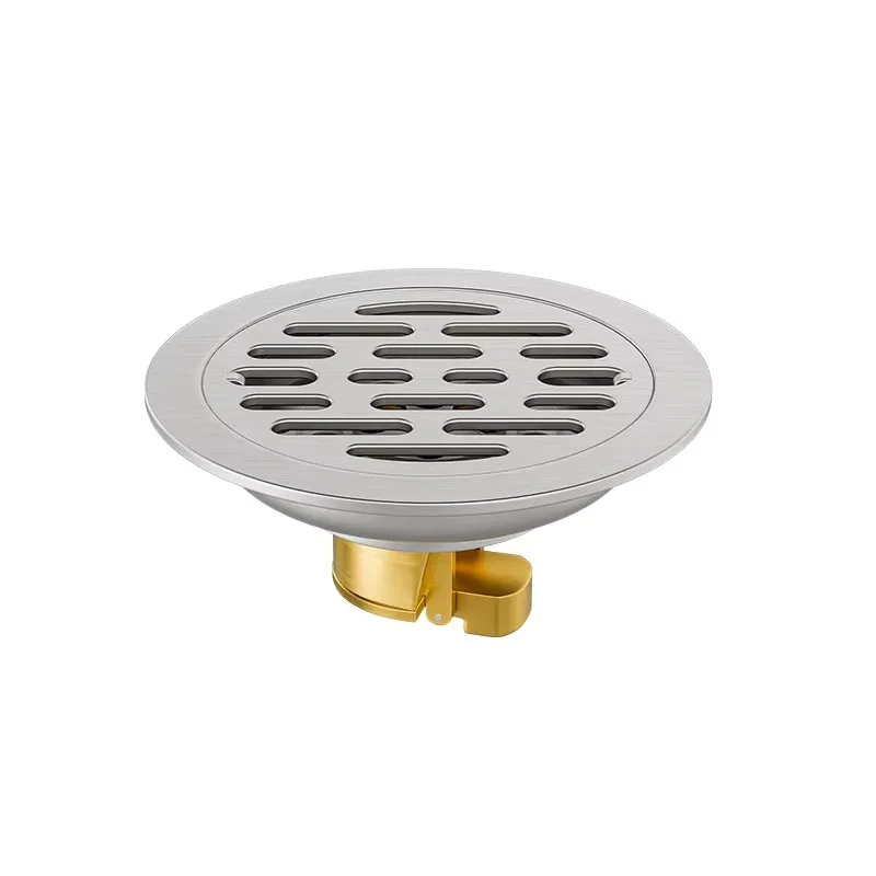 304 Stainless Steel Circular Dual Use Floor Drain, Anti-Odor Drain for Bathroom and Washing Machine Water Discharge