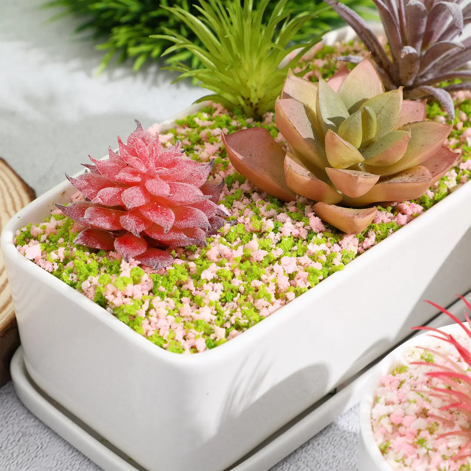 

4Packs Artificial Foliage Materials for Scale Models Diorama Dressing Scatter Mini Landscape Supplies Realistic Leaves Greenery