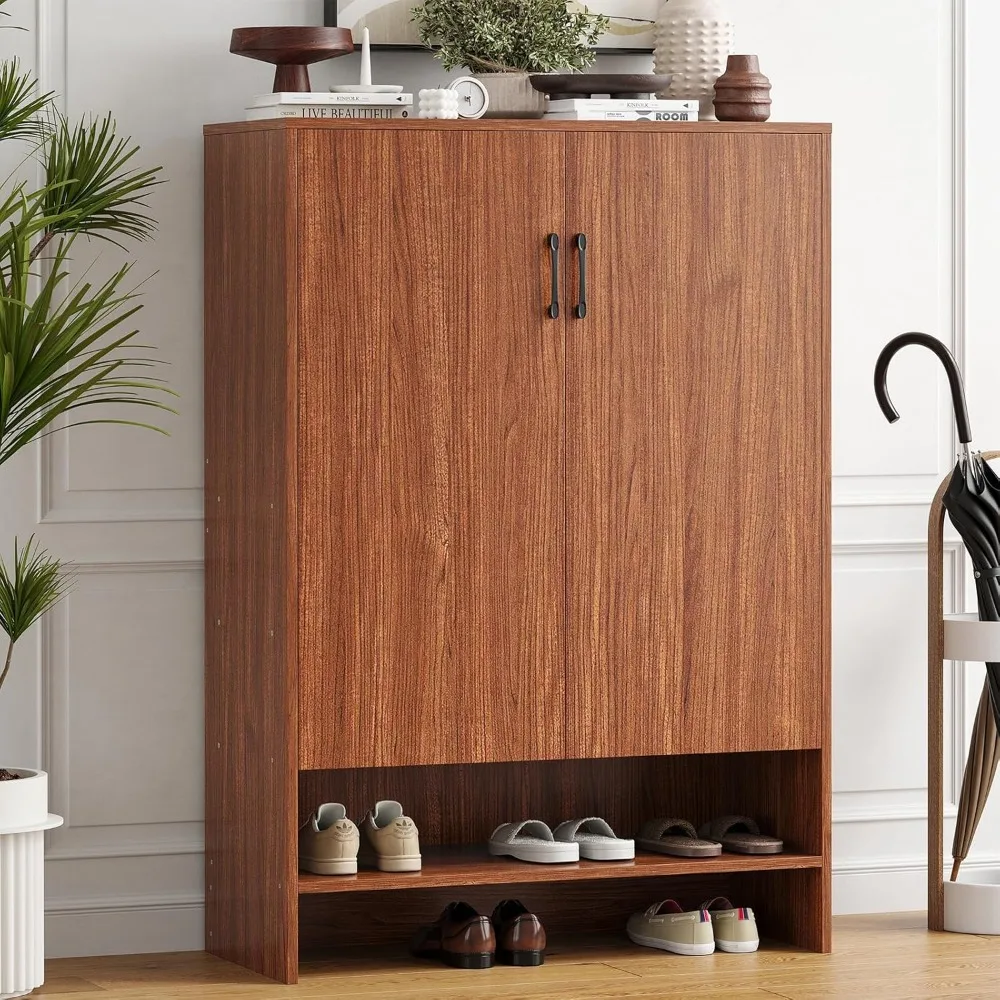 

Door mounted shoe cabinet 7-story 28 pair shoe cabinet entrance storage space, concealed adjustable S-shaped narrow shoe cabinet