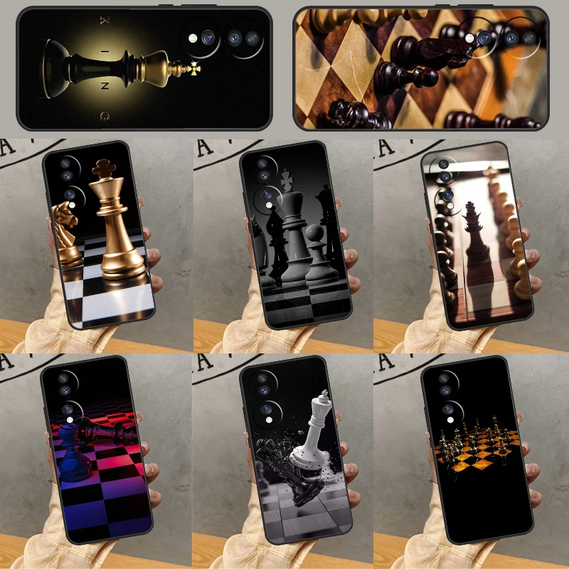 Chess Phone Case For Honor X8a X9a X7a X6 X7 X8 X9 8X 9X Magic 5 4 Lite 10 50 70 90 Lite Cover