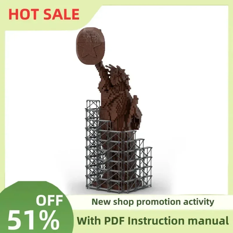 

New Hot Famous Hero Movie Moc City View Statue of Liberty Model Custom Puzzle Diy Creative Ideas Kidtoy Birthday Christmas Gift