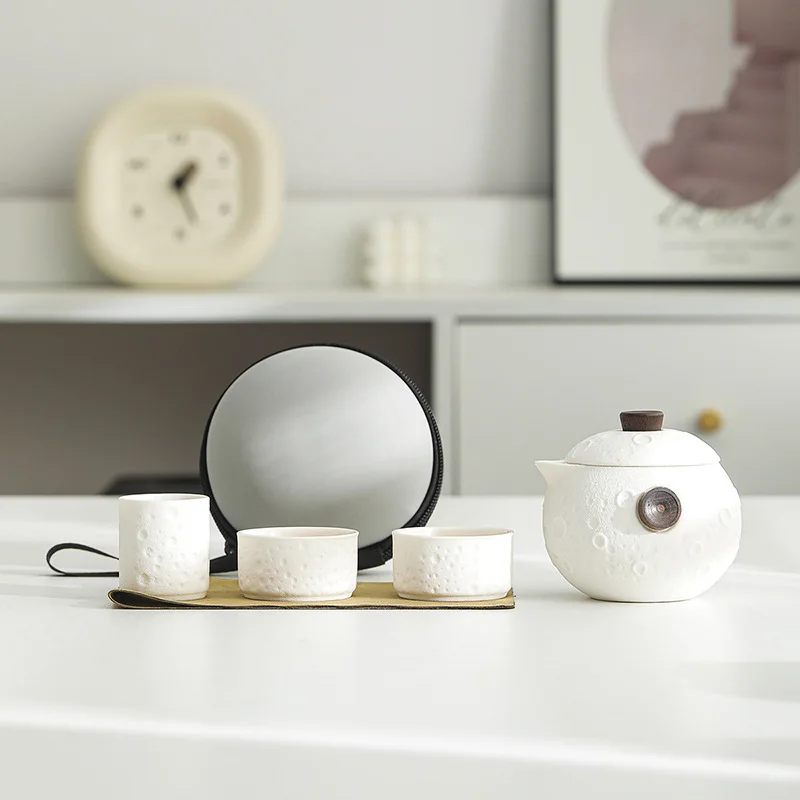 

China-Chic Creative Gift Happy Planet Travel Tea Set Express Cup Portable Storage Outdoor Camping Fishing Tea Drinking Equipment