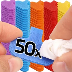 Nylon Data Cable Label Reusable Writeable Storage Cable Labels Tags Wire Label Self Adhesive Stickers Cable Management Organizer