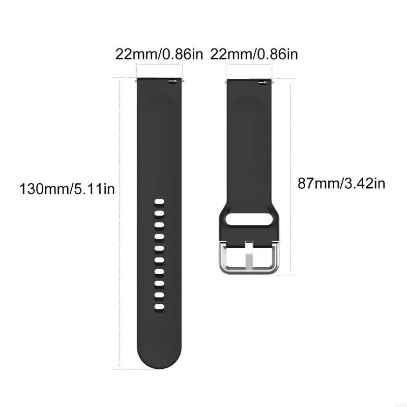 نطاقات ساعة D5BB بديل للسيليكون بديل معصم مرن حزام سريع الإصدار مسار للعروع لـ V9
