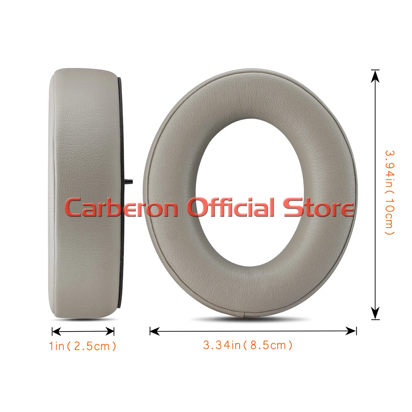 وسائد أذن بديلة من Carberon لسماعات الرأس اللاسلكية Focal Bathys، زوج واحد من وسادات الأذن البؤري Bathys Dune (Dune)