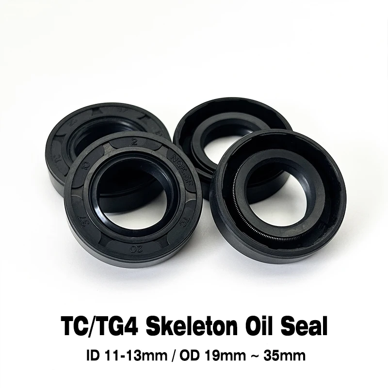 

Premium TC/TG4 Skeleton Oil Seal Nitrile Rubber ID 11~13mm OD 19mm~35mm Oil Resistant Shaft Seal for Machinery & Automotive Use