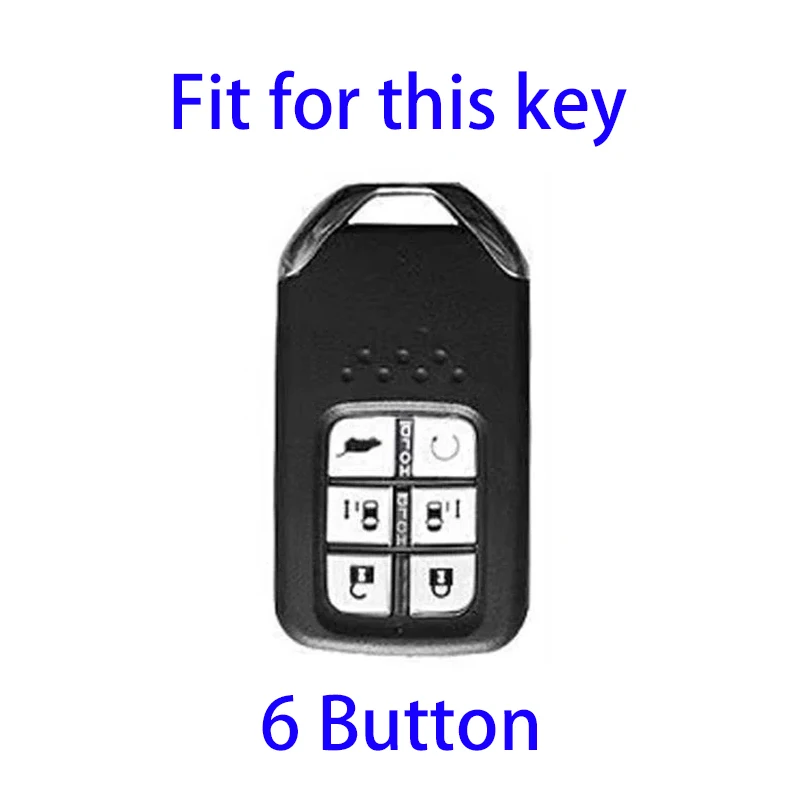 6 Button Tpu Car Key Case Cover for Honda Odyssey Remote Smart Keyless Key Case Men Women Key Cover Car Accessories Keychain