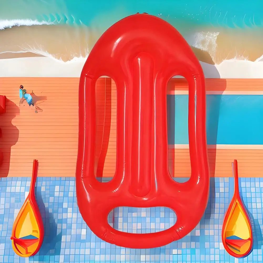 

Rescue Can Lifeguard 3 Handle Rescue Can Swimming Float Inflatable Pool Buoy Lifeguard Float PVC Inflatable Pool Toy
