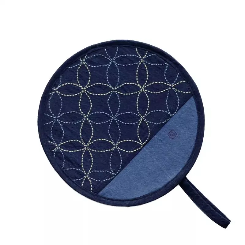 Sashiko Kit Round Fan Embroidery DIY Craft Sewing Starter Kit for Beginners All-in-One Supplies