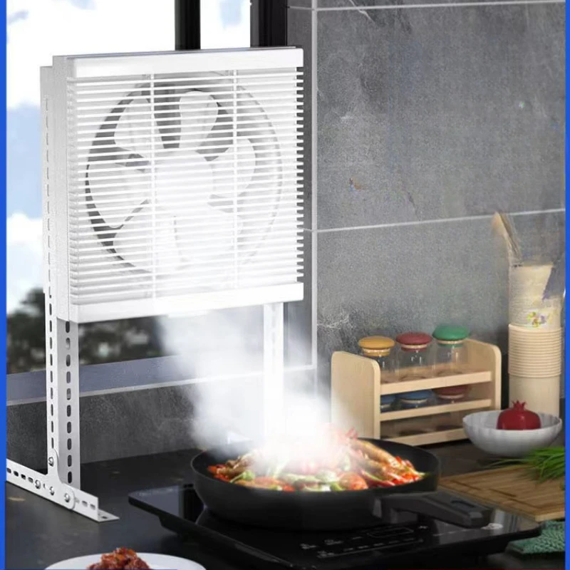 Indoor Free Installation of Exhaust Fan Household Kitchen Portable Vertical Small Strong Barbecue Exhaust Exhaust Fan