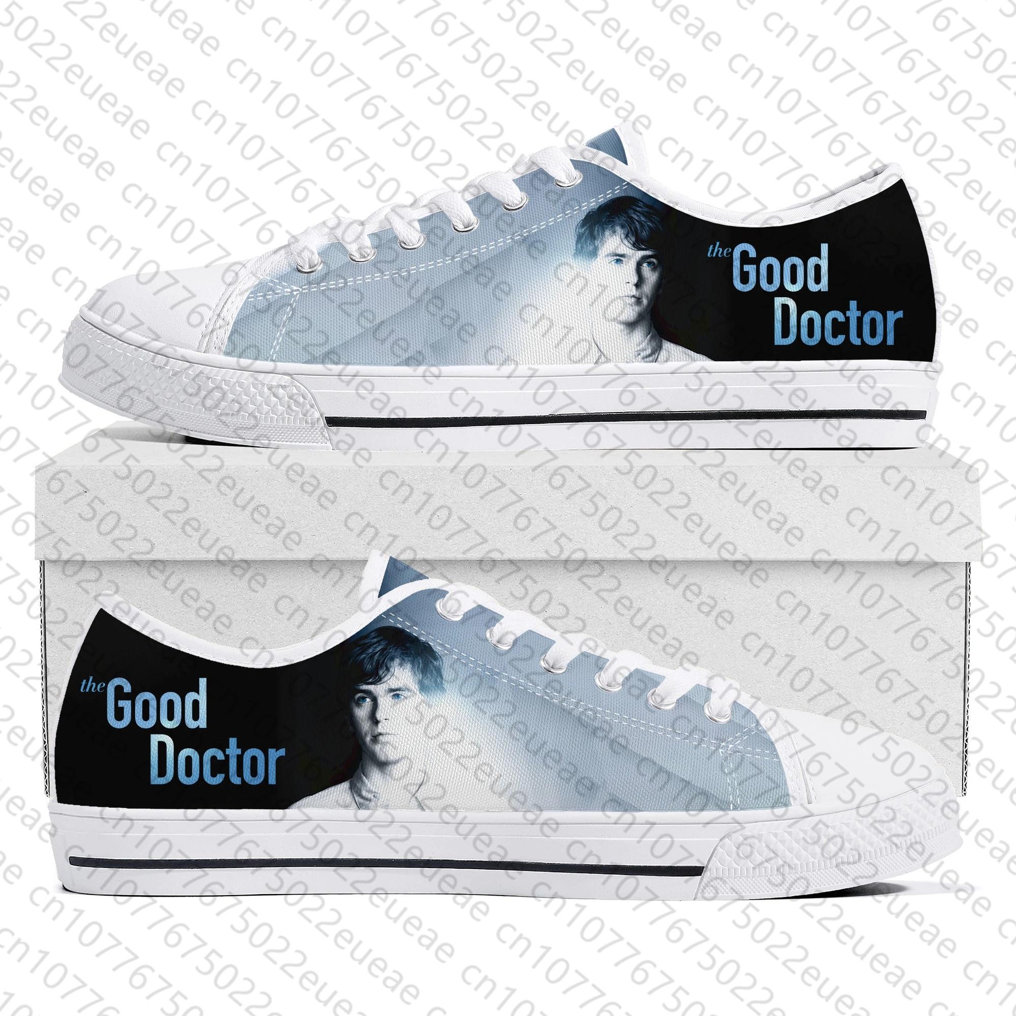 The Good Doctor Low Top Sneakers Mens Womens Teenager Freddie Highmore Canvas Sneaker couple Casual Shoes Custom Made DIY Shoe