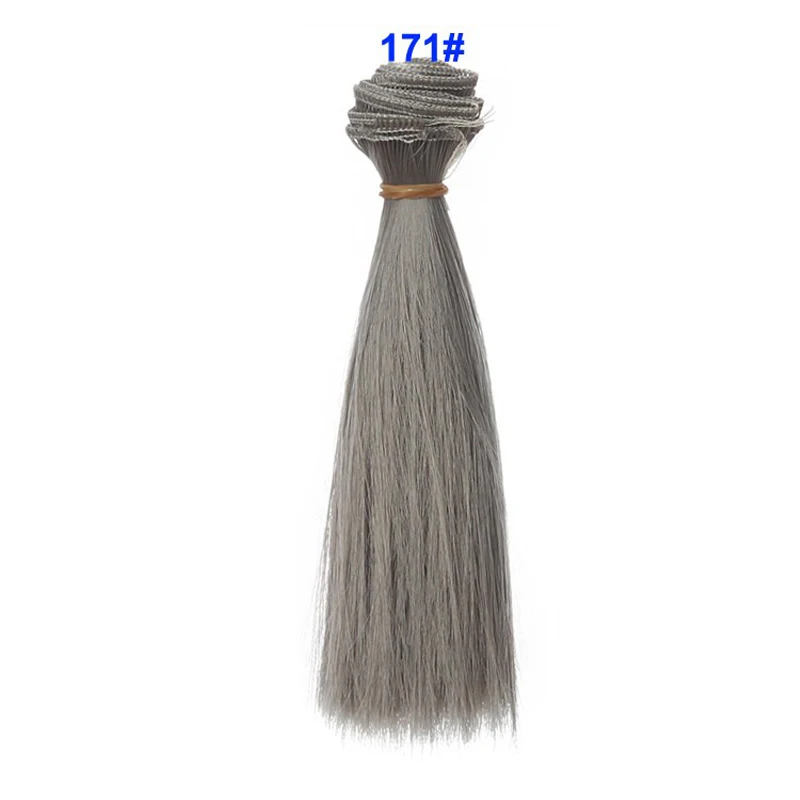 1 Stück Perücke Refires Bjd Haar 15 cm * 100 cm Schwarz Gold Braun Grün Rosa Farbe Gerade Perücke Haar für 1/3 1/4 BJD Diy