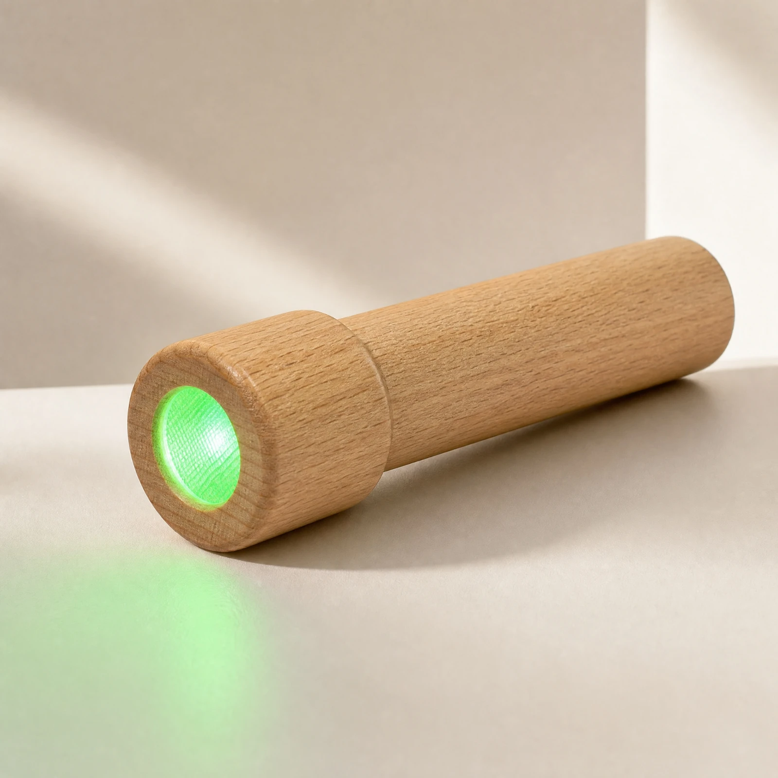 5 Pieces Handheld Light Child-Friendly Beechwood Flashlight with Charging Port for Children, Science Experiments