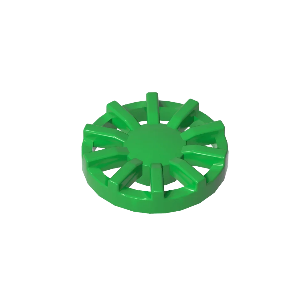 Gobricks GDS-21262 Wheel Cover 7 Spoke Y Shape - for Wheel 18976 compatible with lego 18978B Assembles Building Blocks