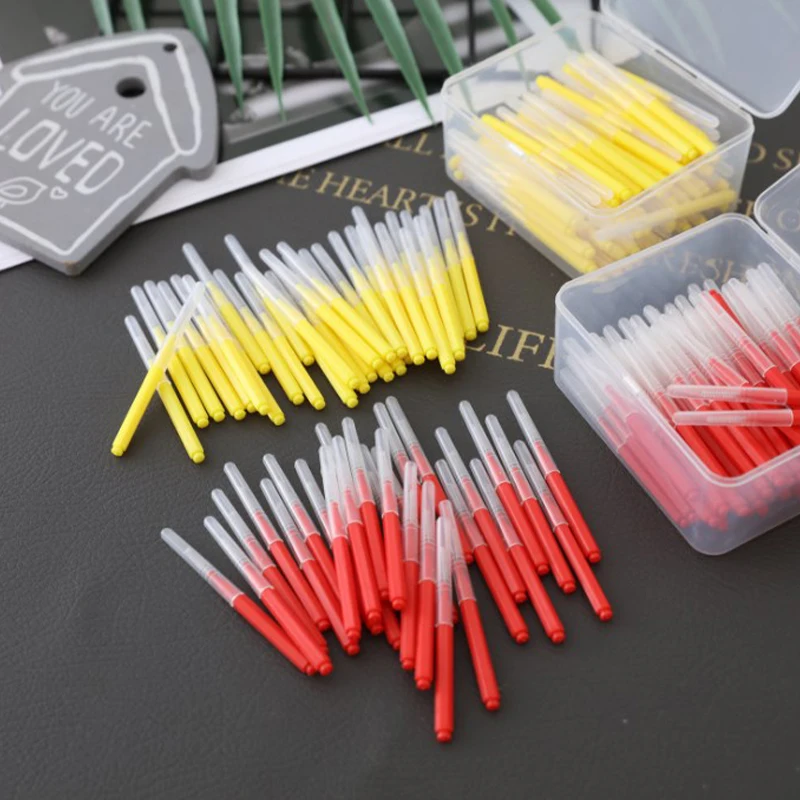 10pcs Interdental Brushes Health Care Tooth Interdental Cleaners Orthodontic Dental Teeth Brush Oral Hygiene Tool