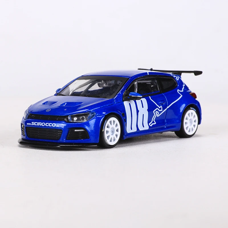 GCD 1:64 シロッコ R ホワイト/ブラック/グリーン/ブルー 合金製モデルカー 装飾オーナメント