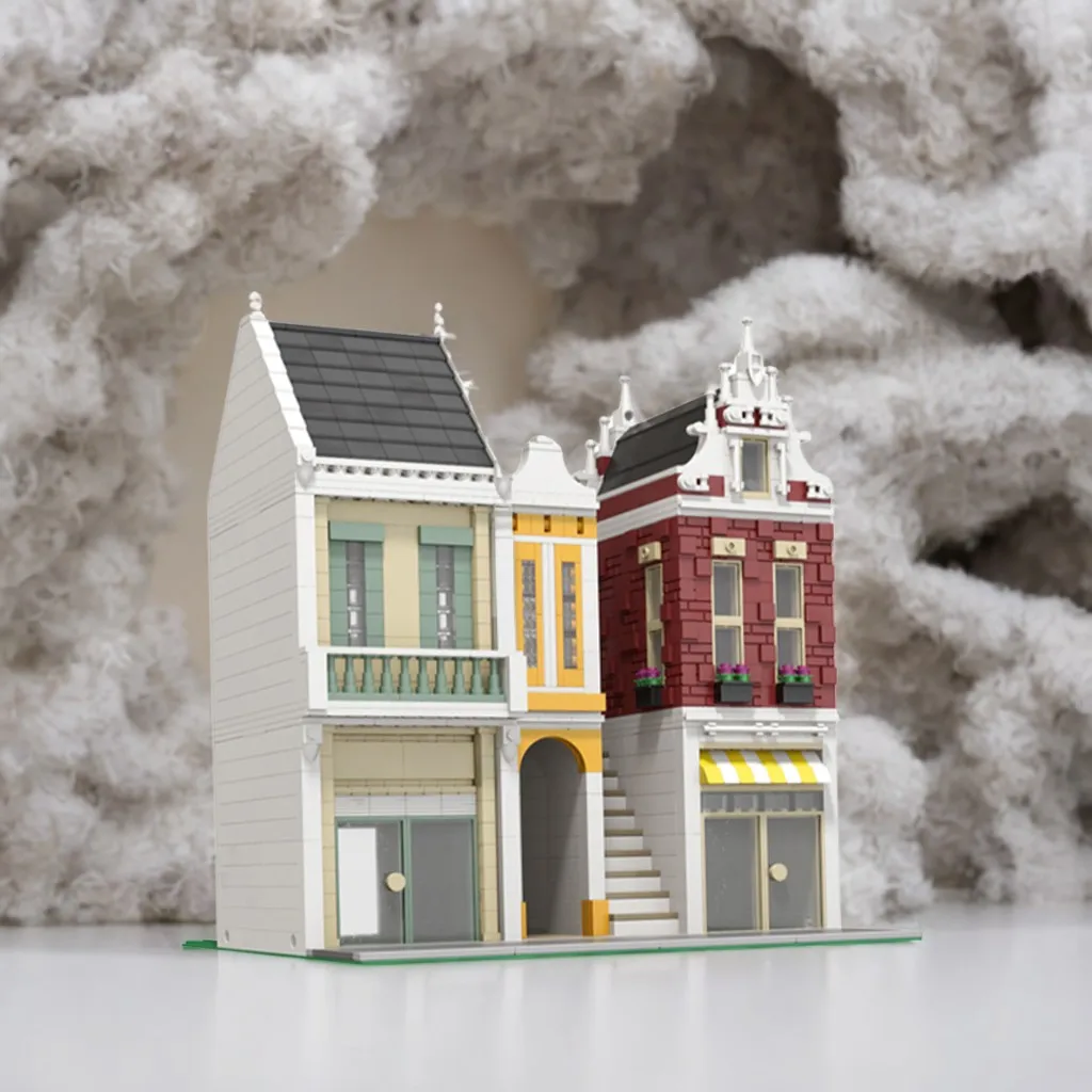 

1357pcs MOC Modular Buildings City Architecture Compatible with Modular Series DIY Model Building Blocks Gift