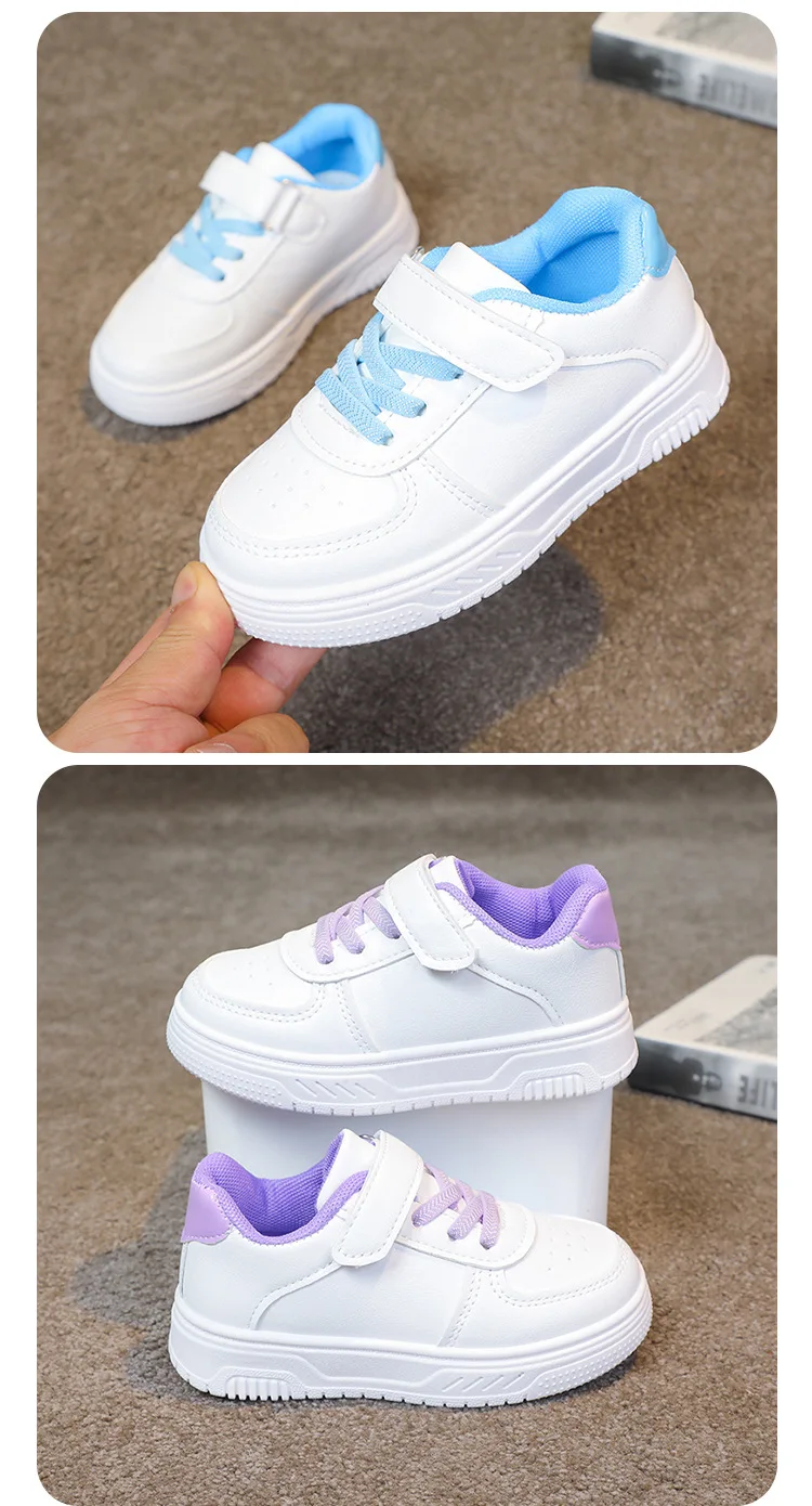 2026 Herbst Kinder Barfußschuhe mit breiter Zehenbox für Jungen und Mädchen – Minimalistische Sneaker aus leichtem Kunstleder mit Klettverschluss – Detail 22