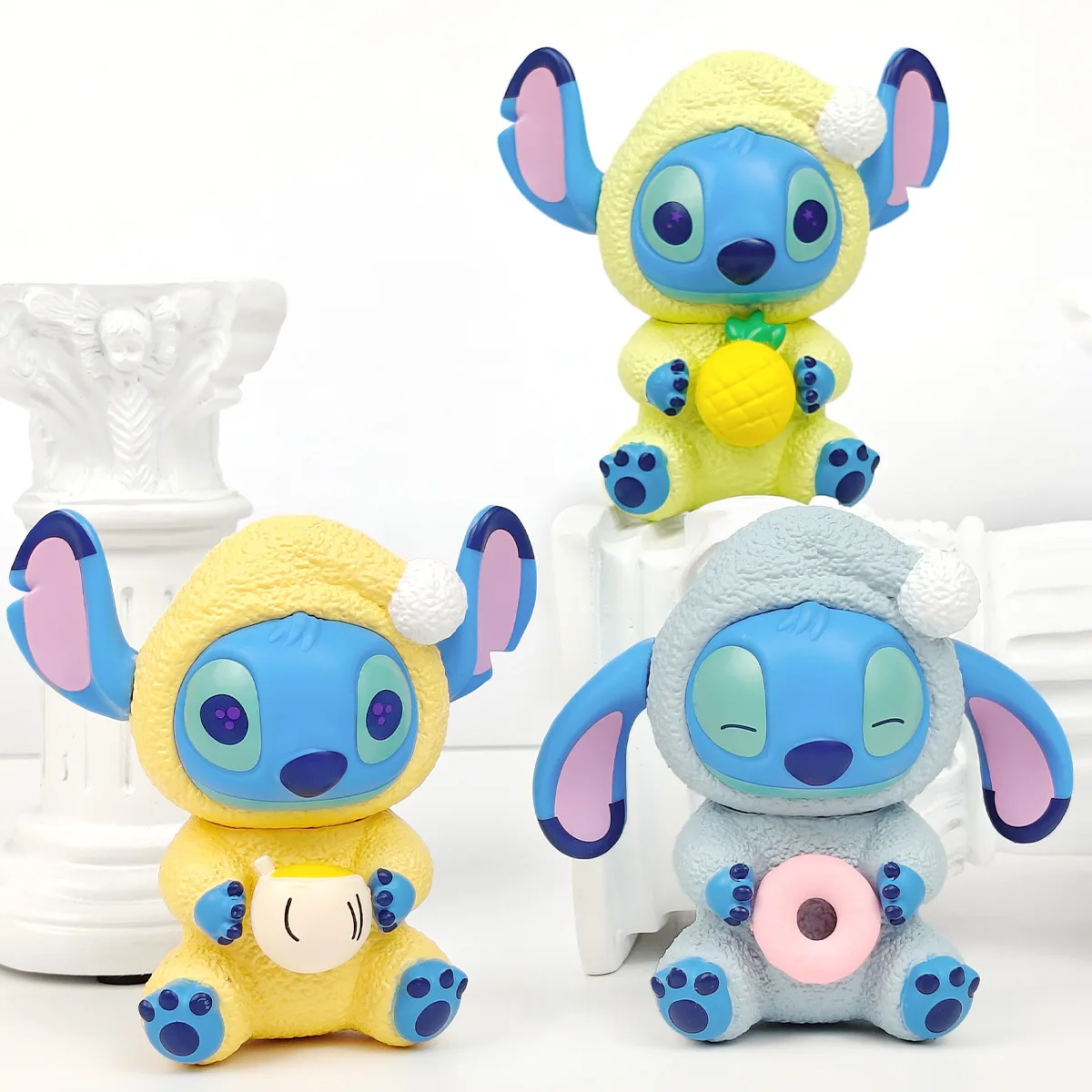 Caja ciega de la serie Stitch Eat Alething Before Sleep, figuras de acción, muñecos, colgante, adorno bonito, caja misteriosa, juguetes sorpresa, regalo