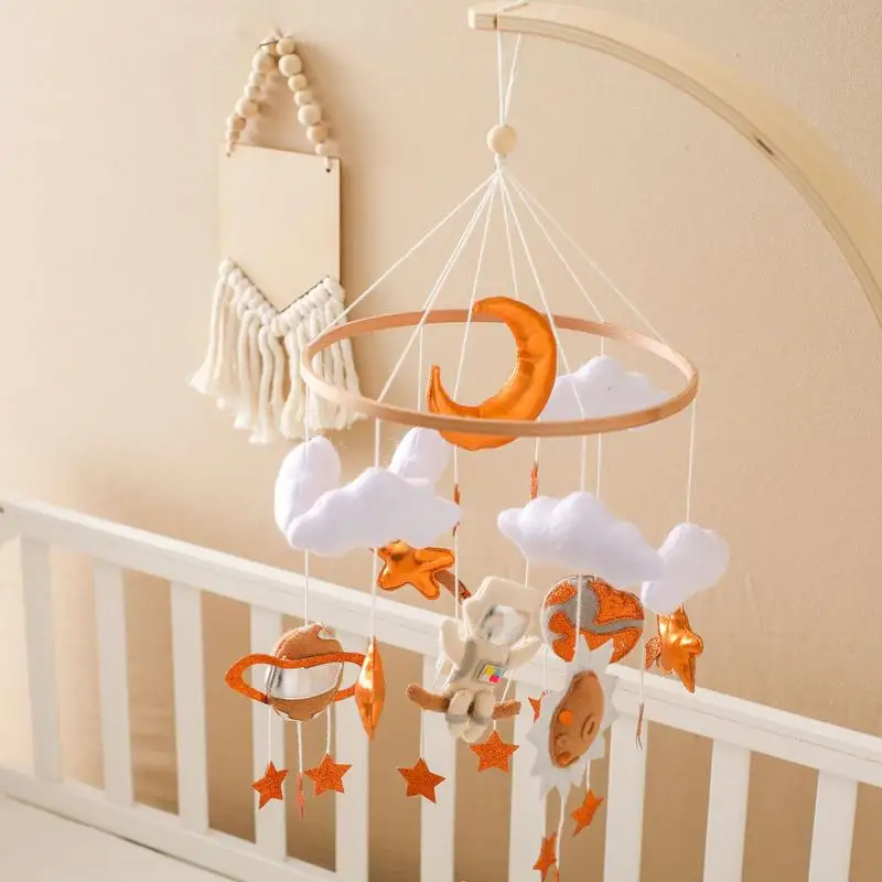 Felt Crib Mobile Bassinet Mobile Crib Toy Activity Hanging Stroller Bar Crib Bassinet Mobile Baby Mobile Rattles Toy For Newborn