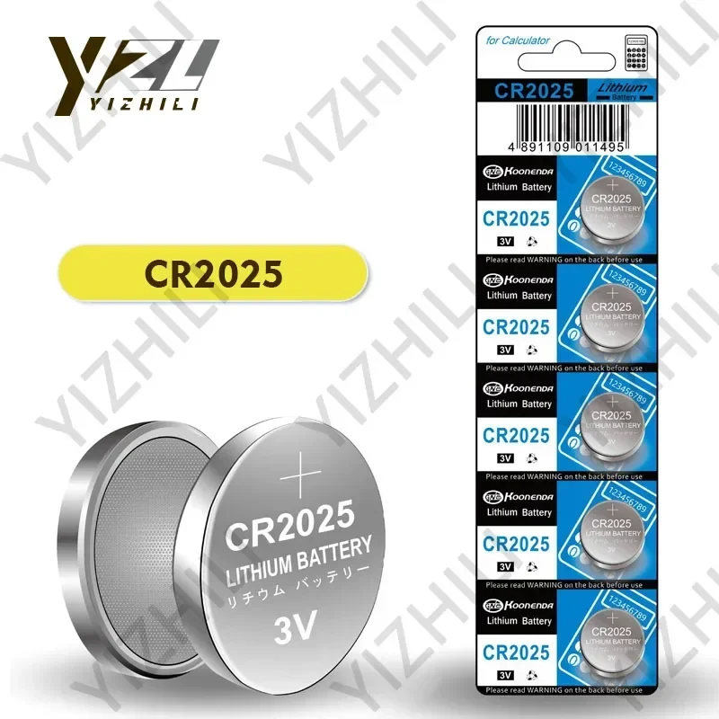 5-50PCS CR2025 Lithium Batteries Button Battery 3V for Motherboard Car Key Remote Control Toy Blood Pressure Meter