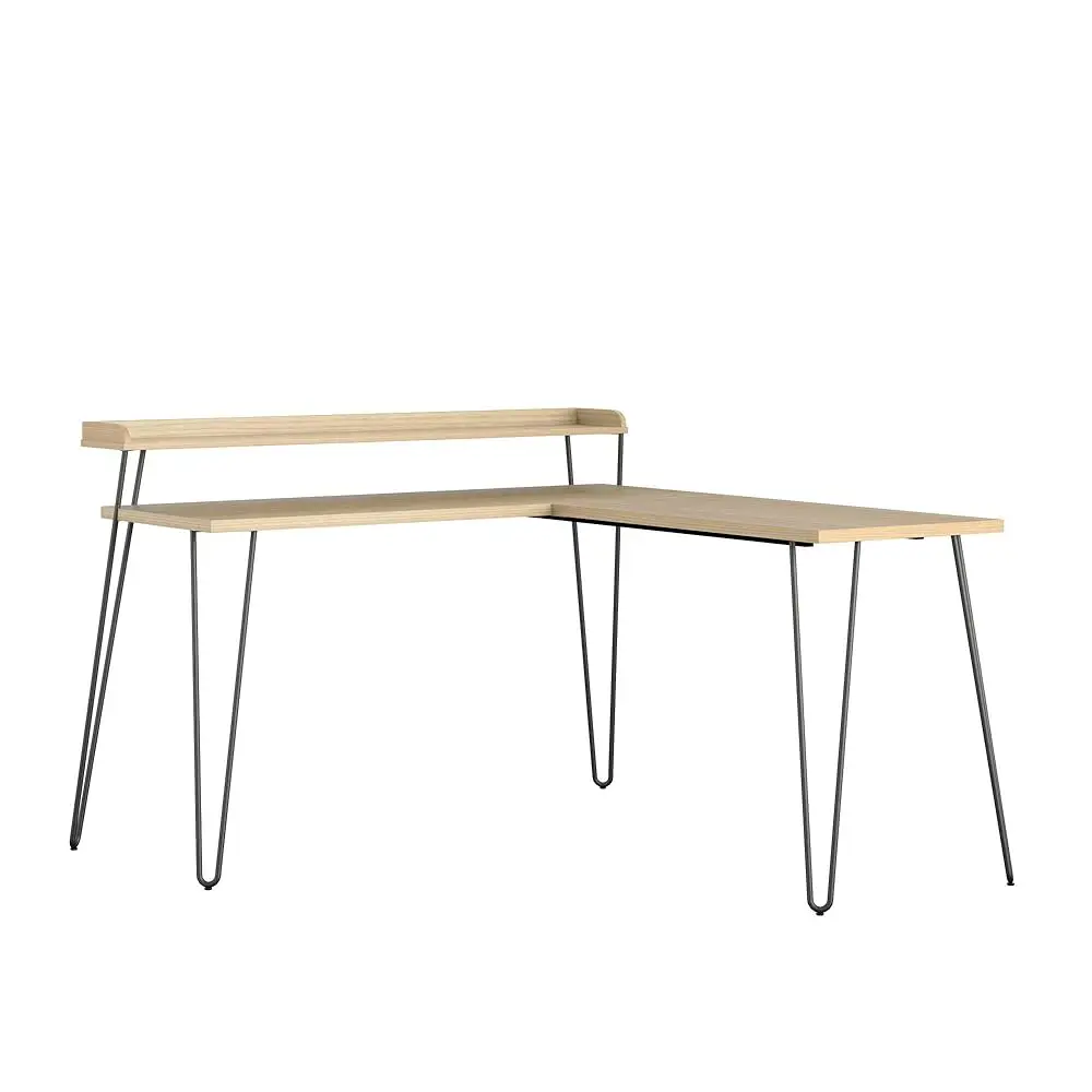 

Haven L-Desk With Riser, Natural