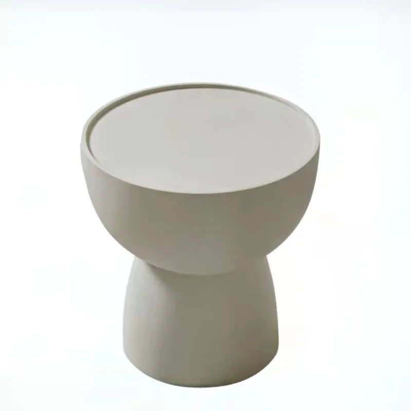 

Oval light luxury Nordic size combination rock slab table modern simple household small apartment tea table