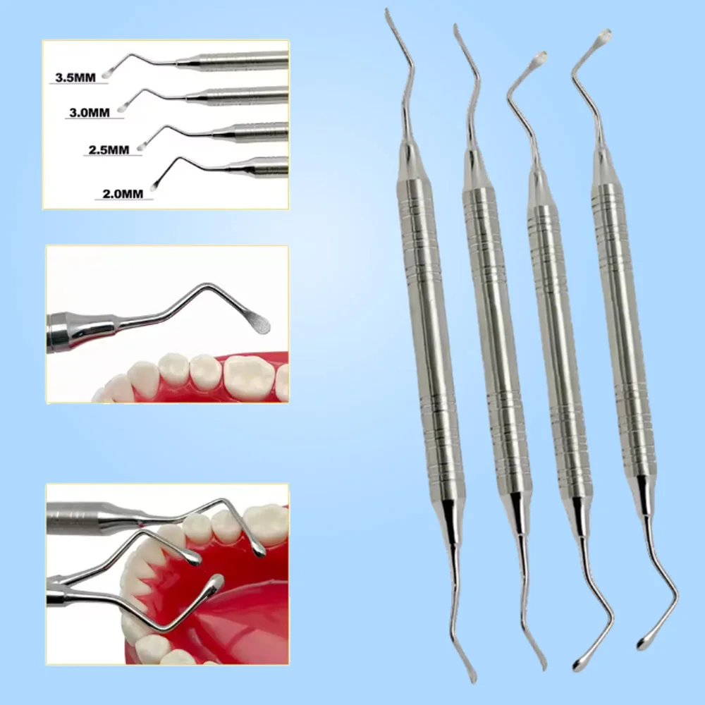 Gracey Dental Scaler Parodontal Curette Bone Instruments zur Perio-Behandlung Zahnfleischpflege und professionelle Mundhygiene