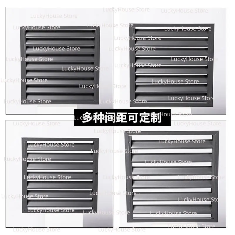 Aluminum Alloy Air Conditioner Outdoor Unit Cover Ventilated Louver Protection Guard Dustproof Fence Balcony Decoration Rack