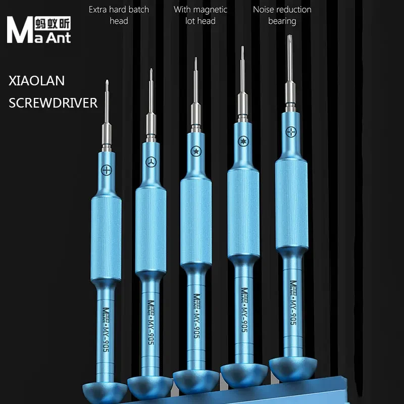 

1/5Pcs MaAnt MY-905/081 Precision Screwdriver S2 with Magnetic Bit for IPhone Android Phone Repair Screws Disassembly Tool