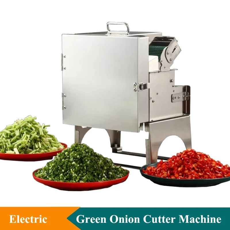 Easy To Operate Vegetable Cutting Machine Green Onion Peppers Cut Into Circles Machine 220V Cucumber Potato Slicer Machine