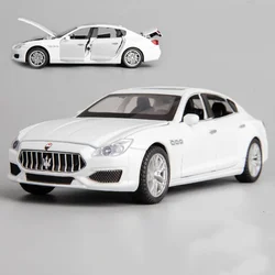 1:32 Maserati Ghibli Simulation Coupe Toy Vehicles Model Alloy Pull Back Children Genuine License Collection Gift Car Kids F407