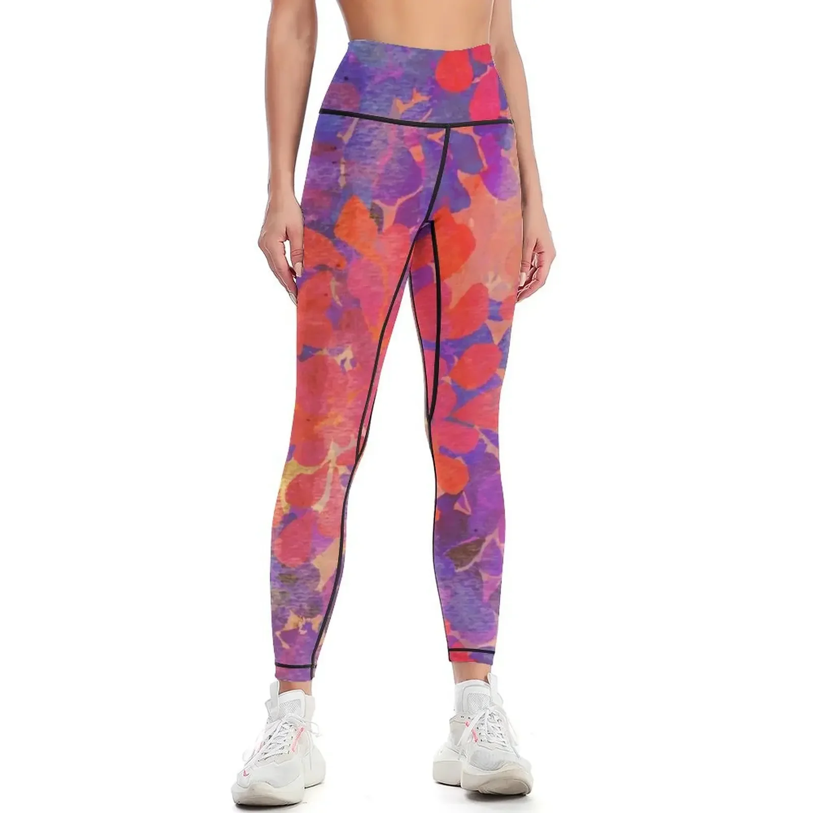 

floral composition Leggings high waist Sports pants woman Fitness woman gym sportswear woman Womens Leggings