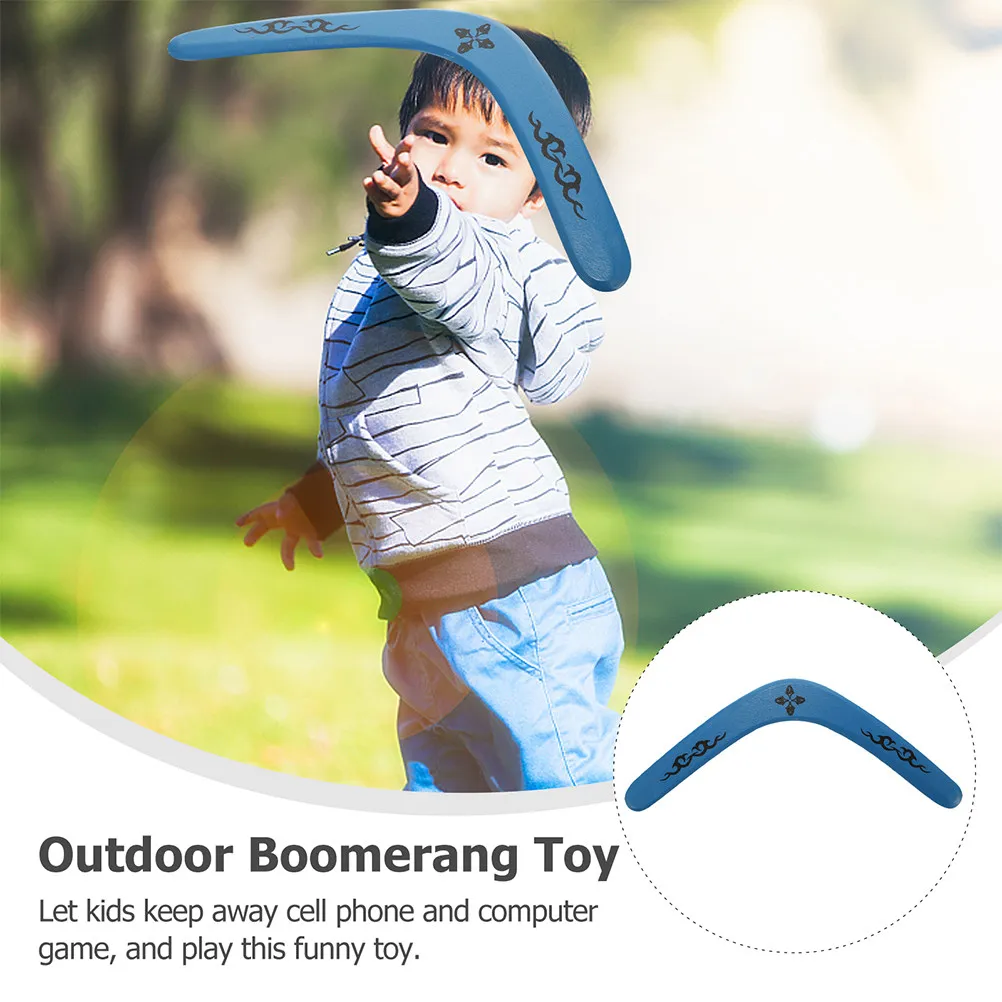 2Pcs Premium Hardwood Boomerang V Shape Outdoor Flying for Children Adults Beginners Practice Throwing Catching Fun