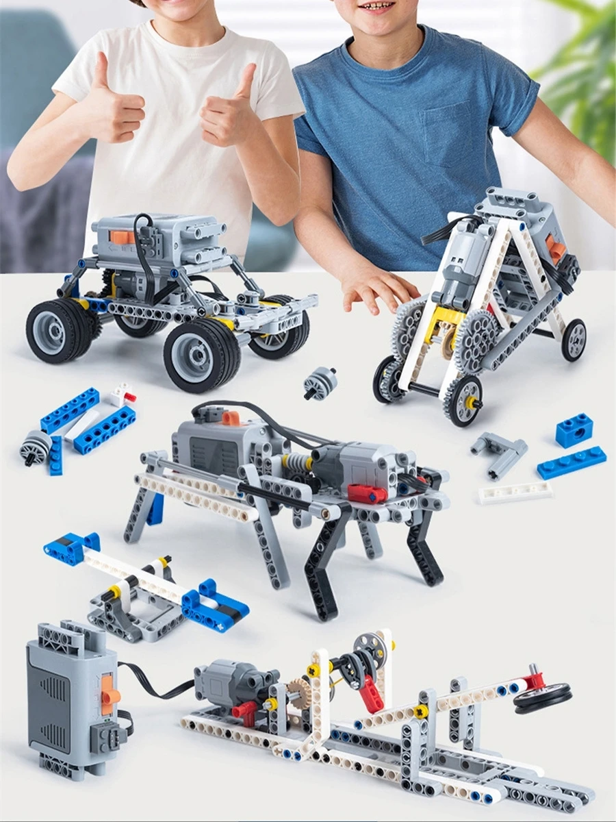 Zestaw Technicznych Klocków STEM MOC do Samodzielnego Montażu, Wiele Możliwości Kombinacji, Kreatywny Model Konstrukcyjny, Edukacyjne Zabawki Edukacyjne, Prezenty Świąteczne dla Dzieci i Dorosłych — 2