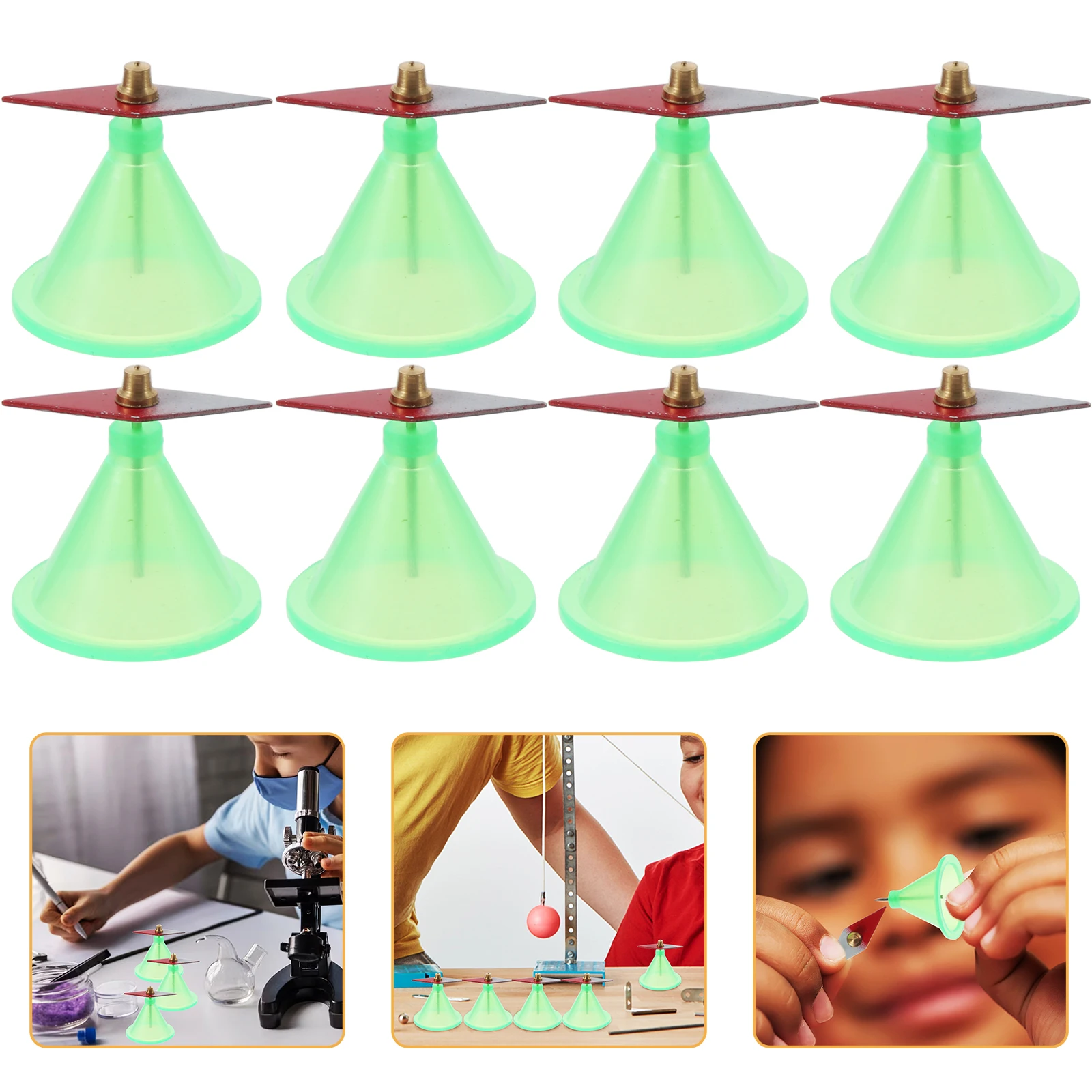 

16 Pcs Wing-Shaped Magnetic Needle Science Teaching Aids Kids Experiments Plastic Magnets Electromagnetic Induction Educational
