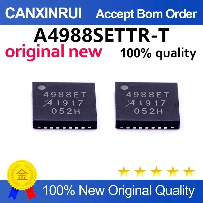 (5pcs-100pcs)Brand new original A4988SETTR-T 4988ET patch QFN28 micro step motor driver 3D chip
